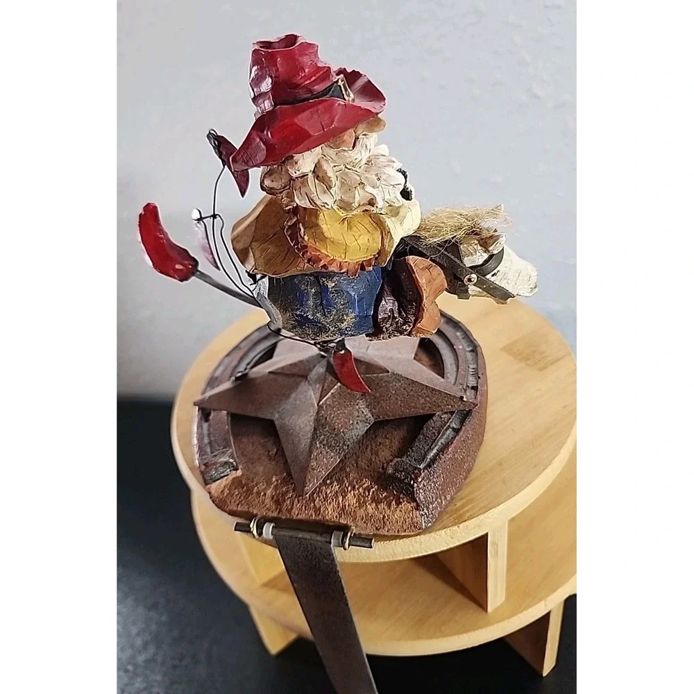 Cowboy Santa Stick‎ Horse Stocking Holder Christmas Western Decor